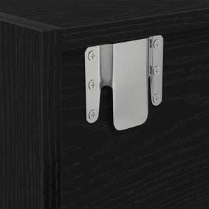TV-Schränke Schwarz Eichen-Optik, 2er-Set