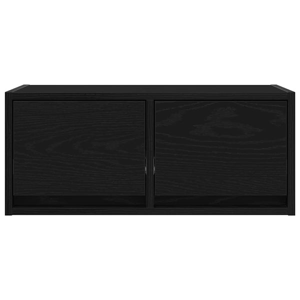 TV-Schränke Schwarz Eichen-Optik, 2er-Set