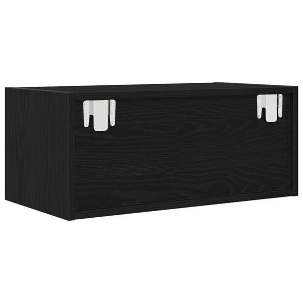 TV-Schränke Schwarz Eichen-Optik, 2er-Set