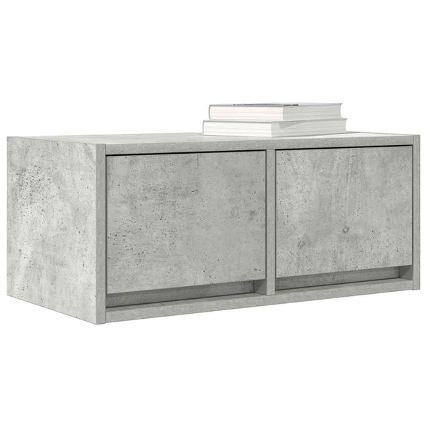 vidaXL Meuble TV gris béton 60x31x25,5 cm Aggloméré