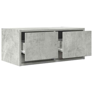 vidaXL Meuble TV gris béton 60x31x25,5 cm Aggloméré
