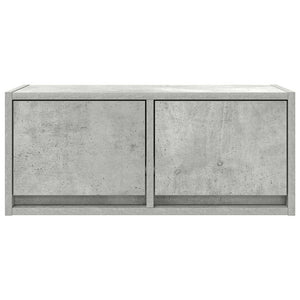 vidaXL Meuble TV gris béton 60x31x25,5 cm Aggloméré
