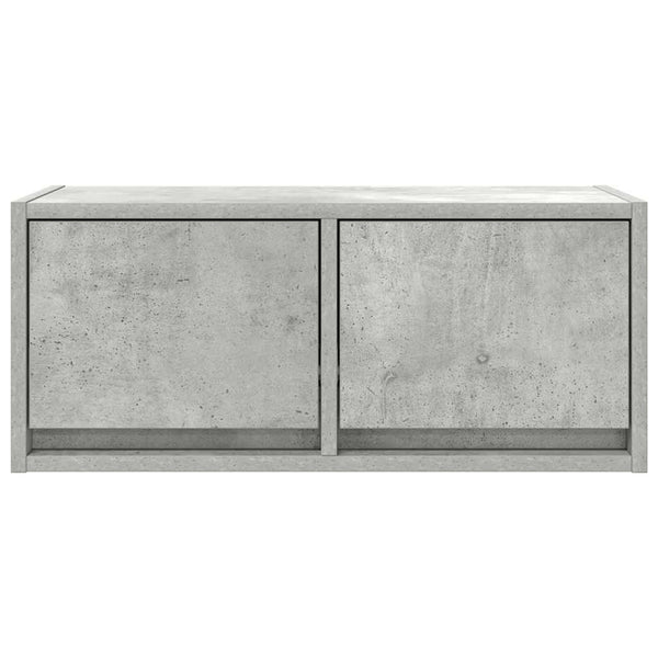 vidaXL Meuble TV gris béton 60x31x25,5 cm Aggloméré
