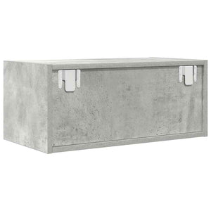vidaXL Meuble TV gris béton 60x31x25,5 cm Aggloméré