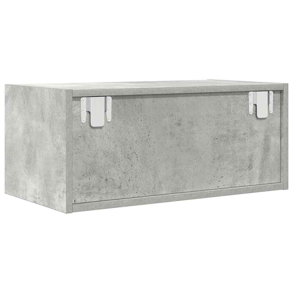 vidaXL Meuble TV gris béton 60x31x25,5 cm Aggloméré