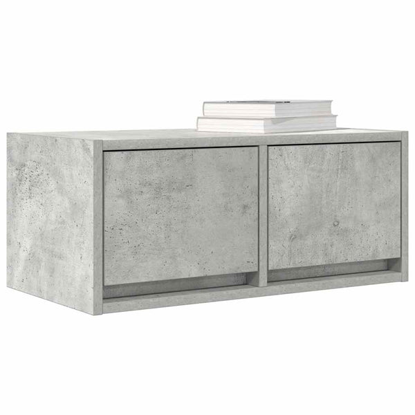 vidaXL Meubles TV 2 pcs Gris béton 60x31x25,5 cm Bois d'ingénierie
