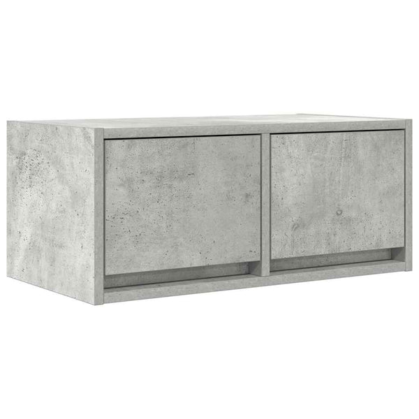 vidaXL Meubles TV 2 pcs Gris béton 60x31x25,5 cm Bois d'ingénierie
