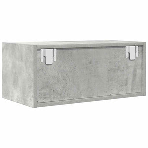 vidaXL Meubles TV 2 pcs Gris béton 60x31x25,5 cm Bois d'ingénierie