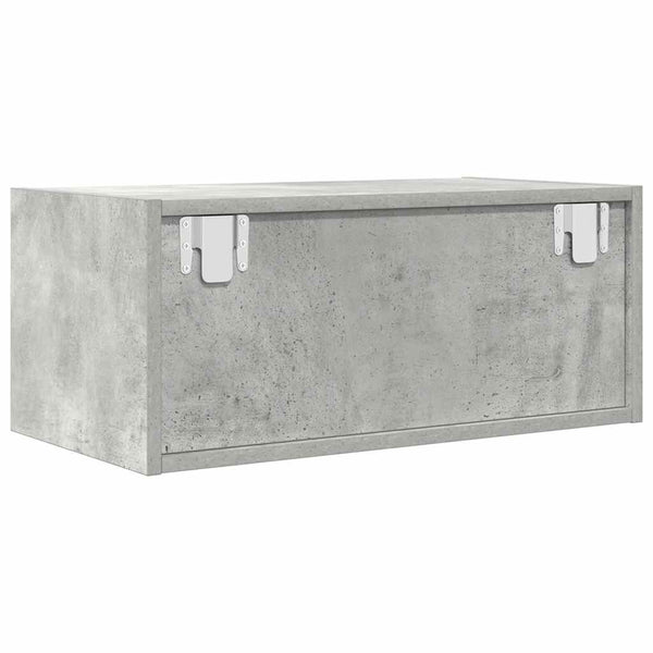 vidaXL Meubles TV 2 pcs Gris béton 60x31x25,5 cm Bois d'ingénierie