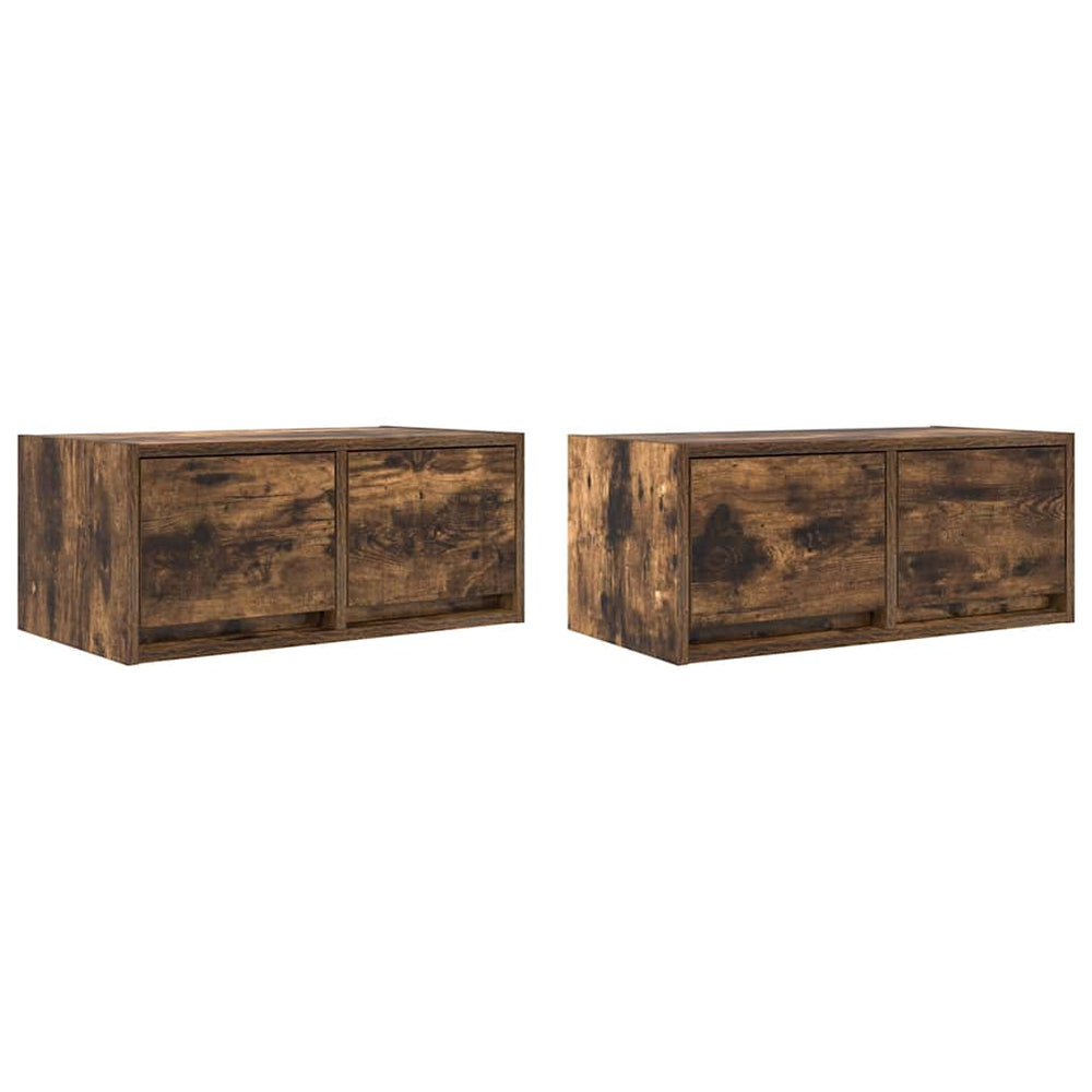 TV-Schränke 2er Set Räuchereiche 60cm