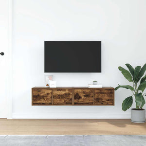 TV-Schränke 2er Set Räuchereiche 60cm