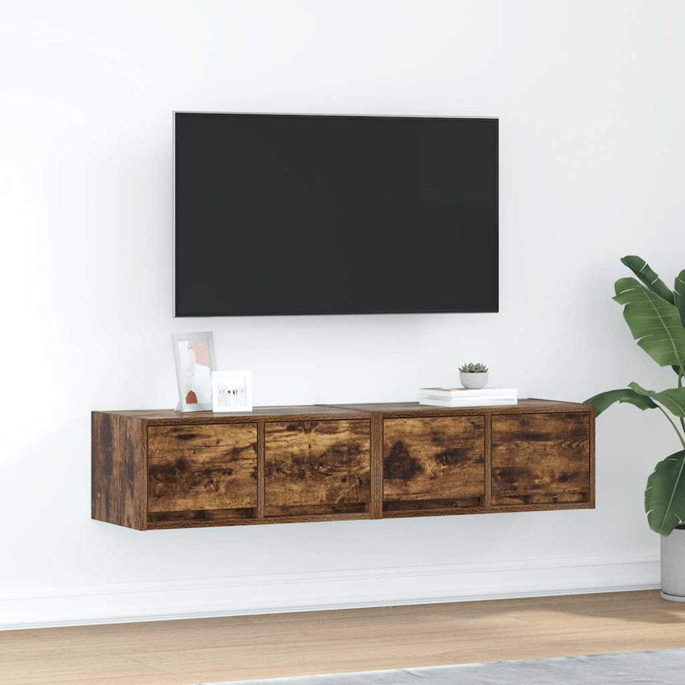 TV-Schränke 2er Set Räuchereiche 60cm