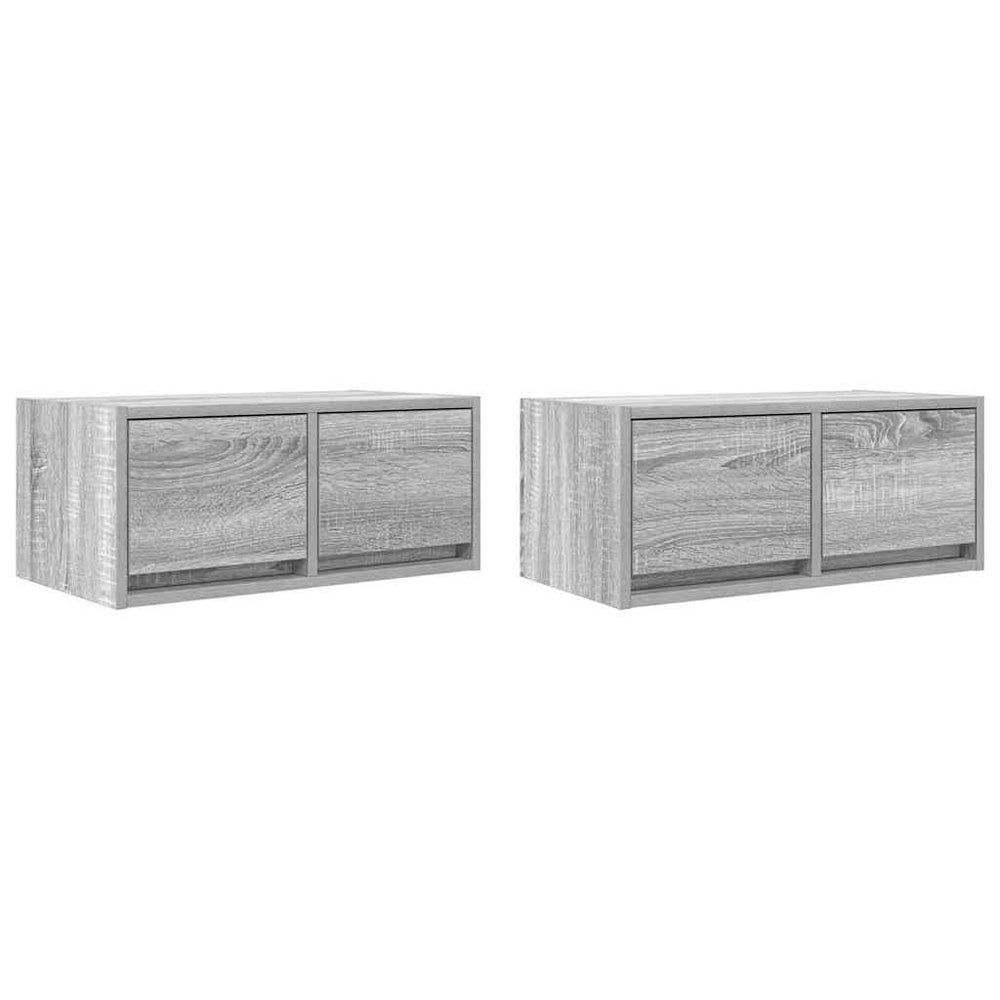 TV-Schränke Grau Sonoma 2er Set