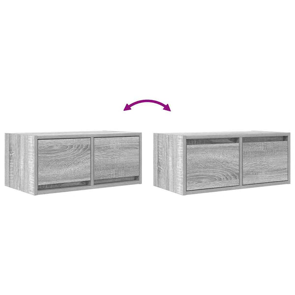 TV-Schränke Grau Sonoma 2er Set