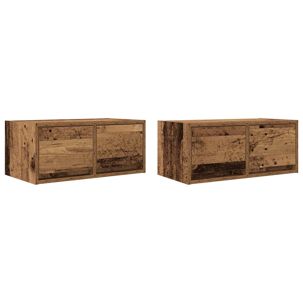 TV-Schränke Altholz-Optik, 2er-Set