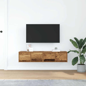 TV-Schränke Altholz-Optik, 2er-Set