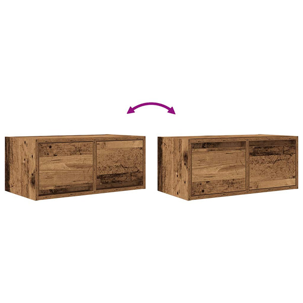 TV-Schränke Altholz-Optik, 2er-Set