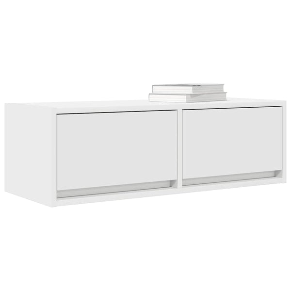 vidaXL Meubles TV 2 pcs Blanc 80x31x25,5 cm Aggloméré