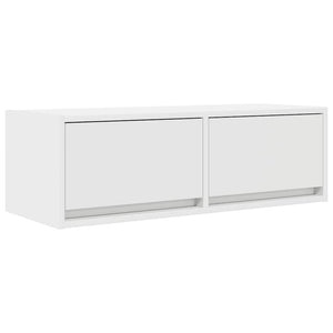 vidaXL Meubles TV 2 pcs Blanc 80x31x25,5 cm Aggloméré