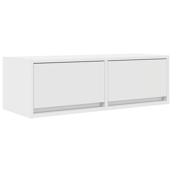 vidaXL Meubles TV 2 pcs Blanc 80x31x25,5 cm Aggloméré