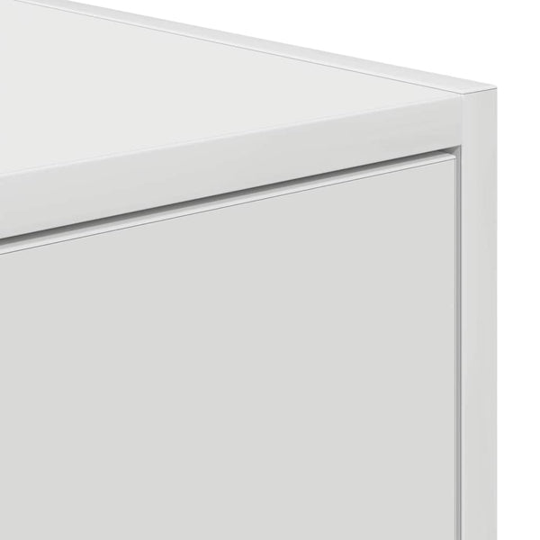 vidaXL Meubles TV 2 pcs Blanc 80x31x25,5 cm Aggloméré