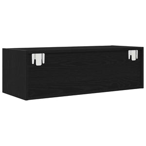 TV-Schrank Schwarz Eichen-Optik 80 cm