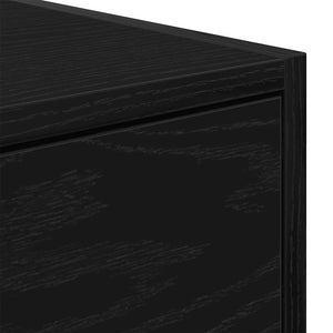 TV-Schrank Schwarz Eichen-Optik 80 cm