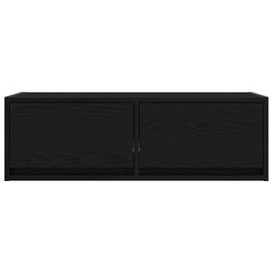 TV-Schränke 2er Set Schwarz Eichenoptik 80 cm