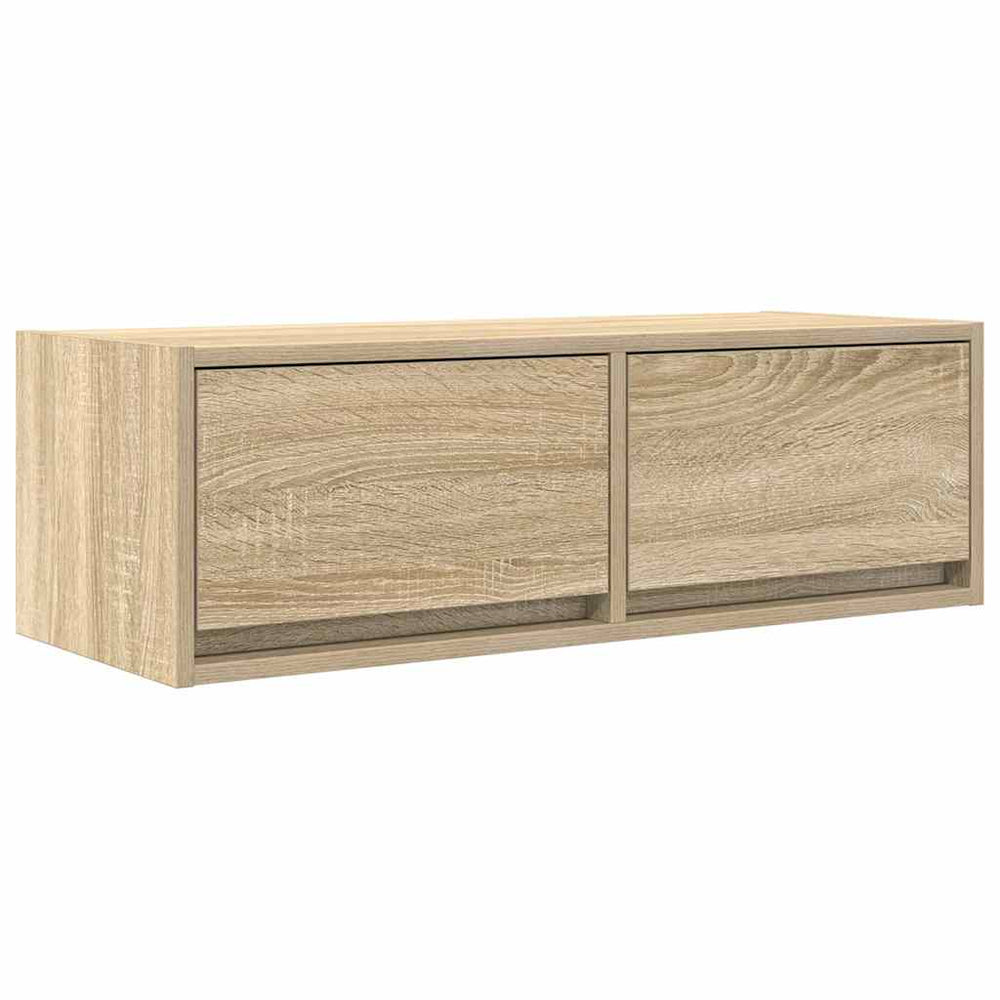 vidaXL Meuble TV chêne Sonoma 80x31x25,5 cm Aggloméré