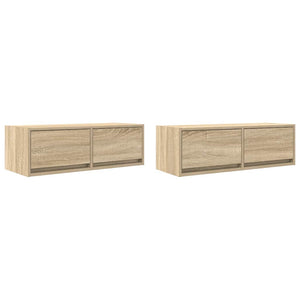 TV-Schränke Sonoma-Eiche 80x31x25,5cm, 2er-Set