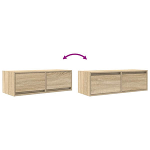 TV-Schränke Sonoma-Eiche 80x31x25,5cm, 2er-Set