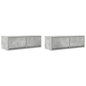 TV-Schränke Betongrau, 2er Set