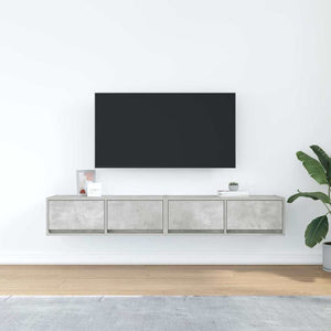 TV-Schränke Betongrau, 2er Set
