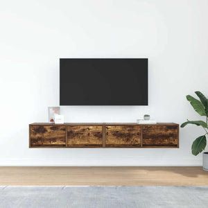 TV-Schränke Räuchereiche 80 cm, 2er-Set