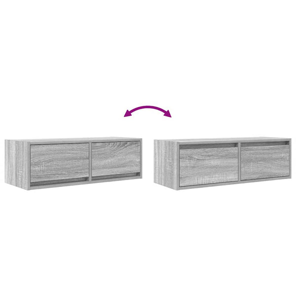 TV-Schrank Grau Sonoma 80 cm