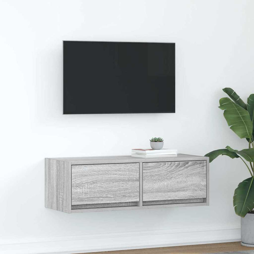 TV-Schrank Grau Sonoma 80 cm