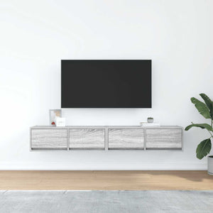 vidaXL Meubles TV 2 pcs Gris Sonoma 80x31x25,5 cm Bois d'ingénierie