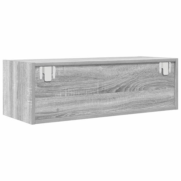 vidaXL Meubles TV 2 pcs Gris Sonoma 80x31x25,5 cm Bois d'ingénierie