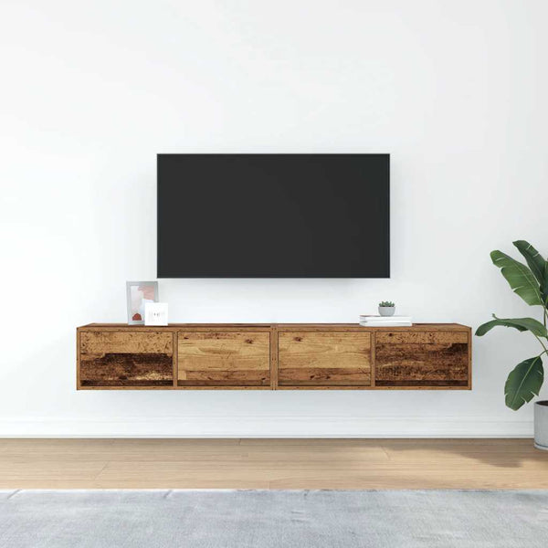 TV-Schränke Altholz-Optik, 2er Set