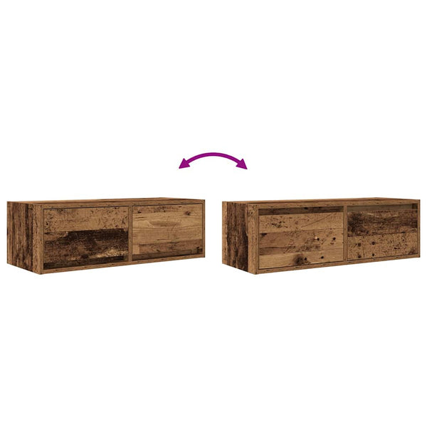 TV-Schränke Altholz-Optik, 2er Set