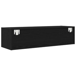 Wandmontierter TV-Schrank, Schwarz Eiche, 100 cm