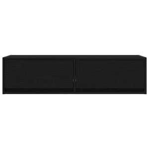 Wandmontierter TV-Schrank, Schwarz Eiche, 100 cm