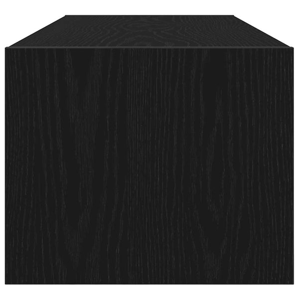 Wandmontierter TV-Schrank, Schwarz Eiche, 100 cm