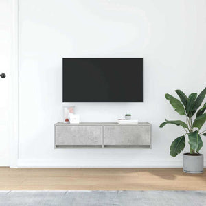 Betongrauer TV-Schrank, 100 cm