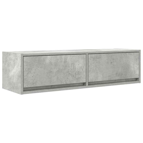 Betongrauer TV-Schrank, 100 cm