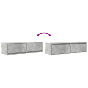 Betongrauer TV-Schrank, 100 cm