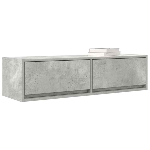 Betongrauer TV-Schrank, 100 cm