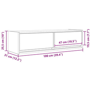TV-Schrank Räuchereiche 100 cm