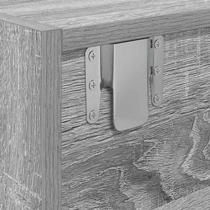 Grauer TV-Schrank Sonoma, 100 cm
