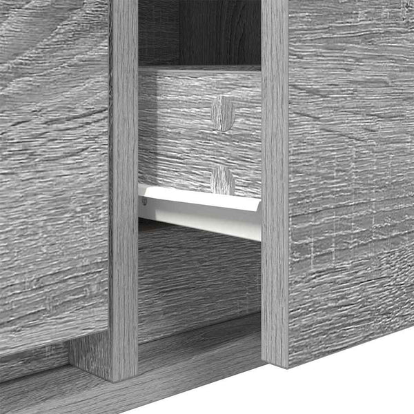 Grauer TV-Schrank Sonoma, 100 cm